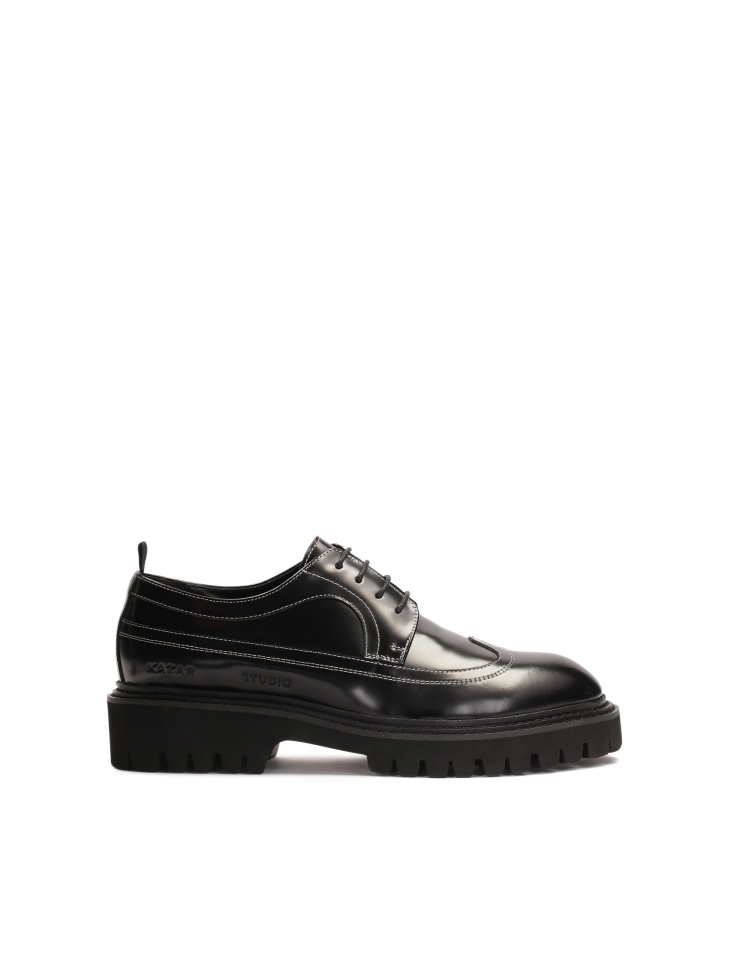 Black shoes with contrasting trim KS BLADEN