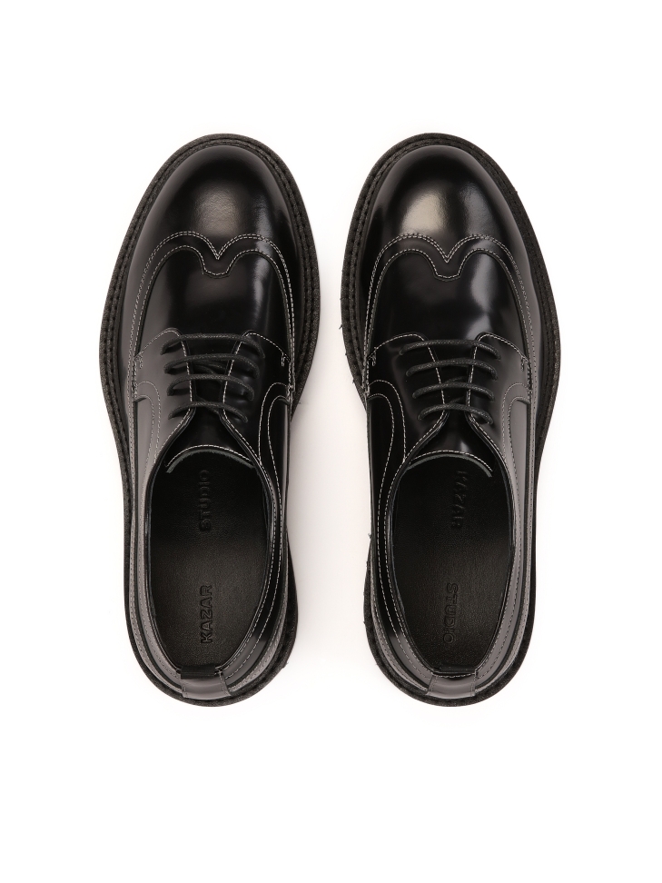 Black shoes with contrasting trim KS BLADEN