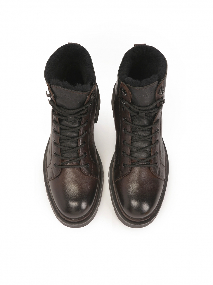 Insulated men's boots made of natural leather KILLIANOS