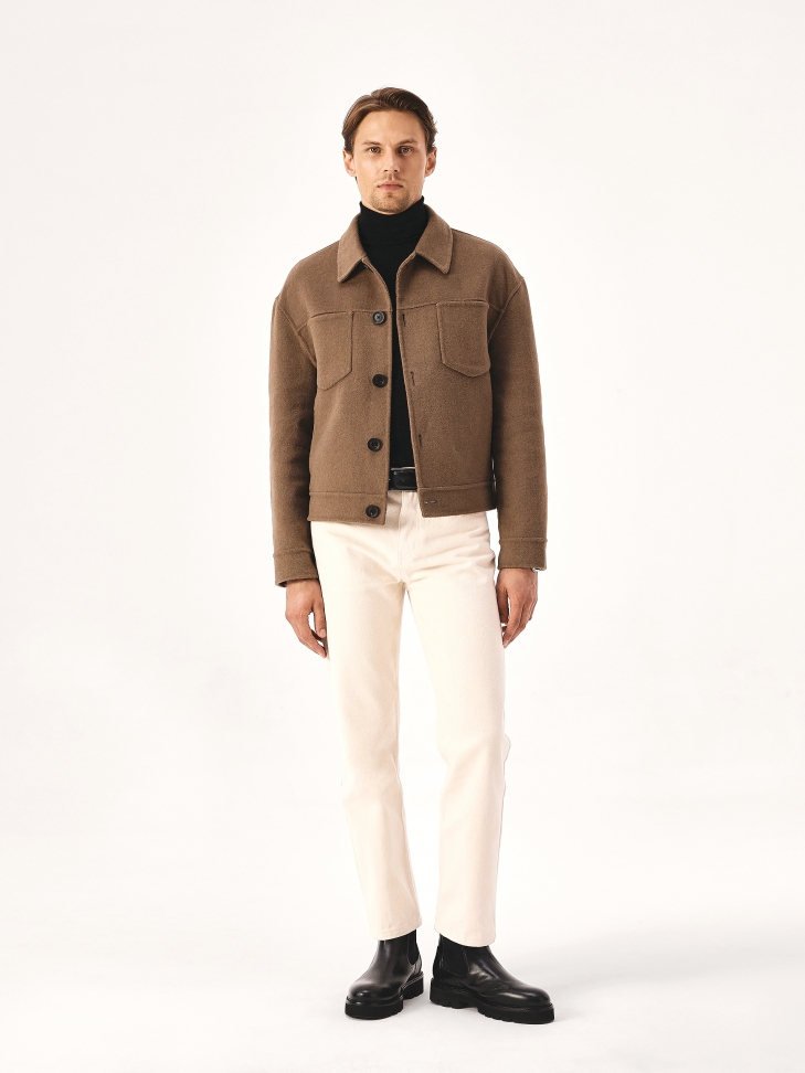 Classic black men's Chelsea boots on a trefoil sole DONALDOS