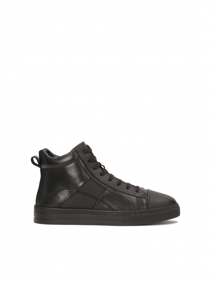 Leather sneakers with high upper  OLAFEC