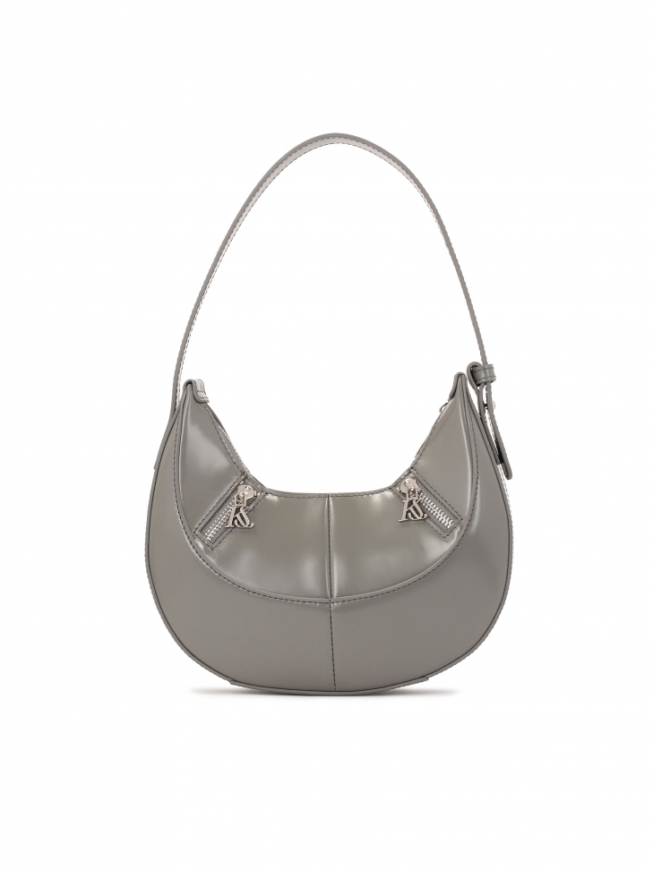 Grey handbag with hand grip  KS SAONE S