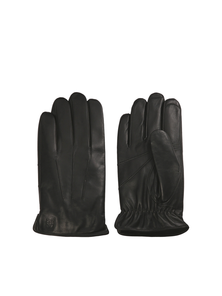 Men's leather gloves with touch screen function CESARE