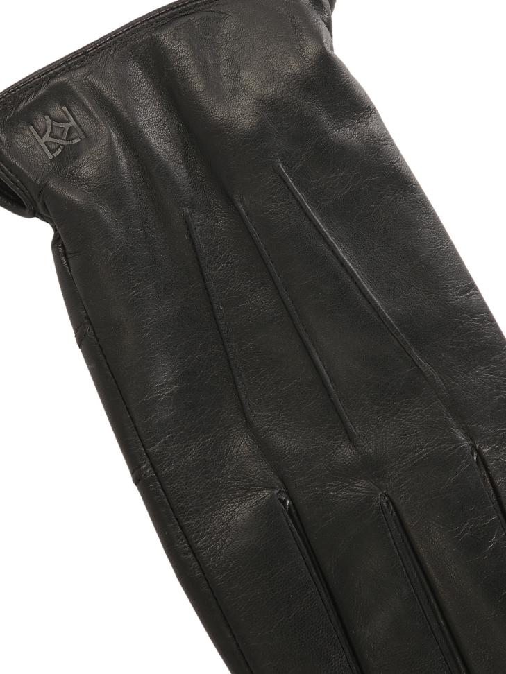 Men's leather gloves with touch screen function CESARE