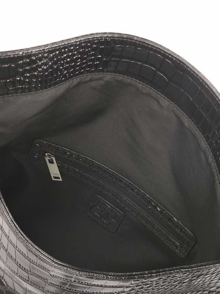 Large embossed leather evening handbag KS MELIZA