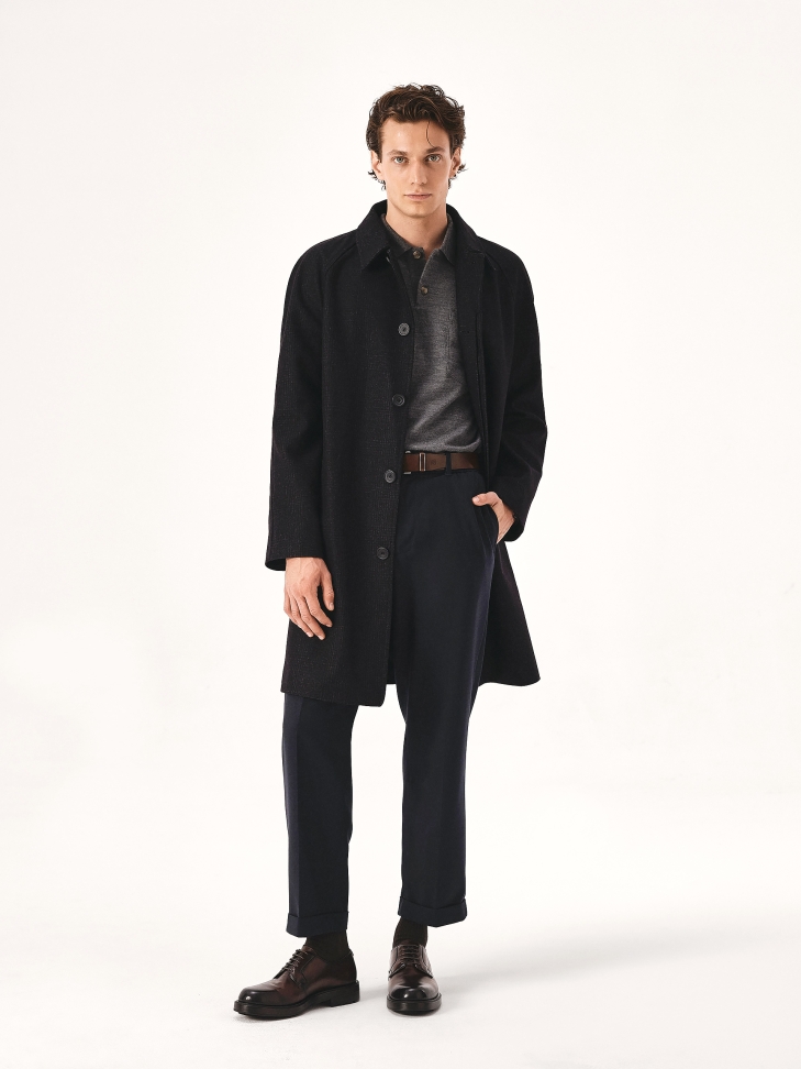 Brown derby shoes made of natural leather HENRYST