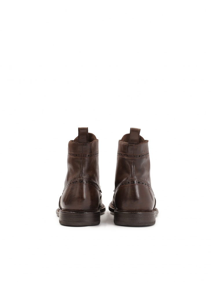 Lace-up boots with leather sole GRANTES