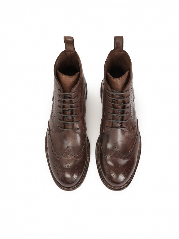 Lace-up boots with leather sole GRANTES