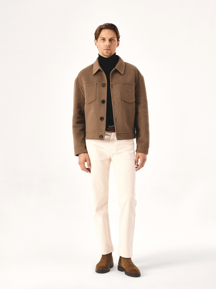 Brown suede men's sable shoes  IDDROSS