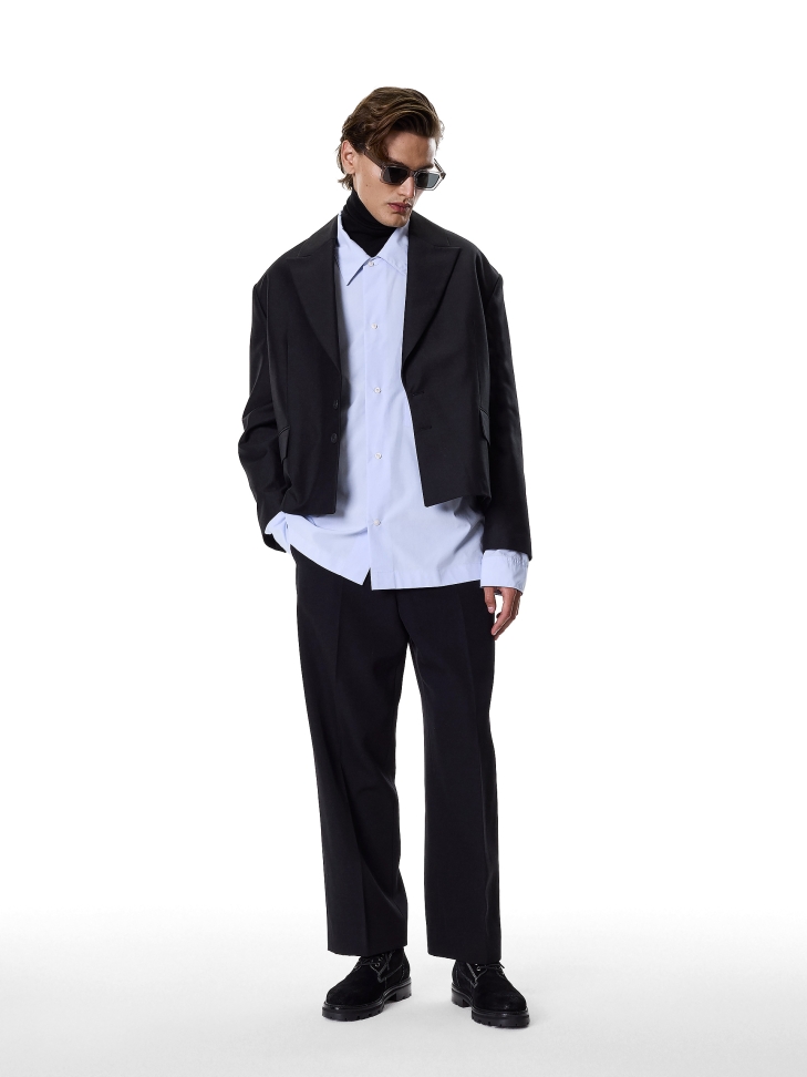 Suede boots with smooth leather insert  KS ALCESTE