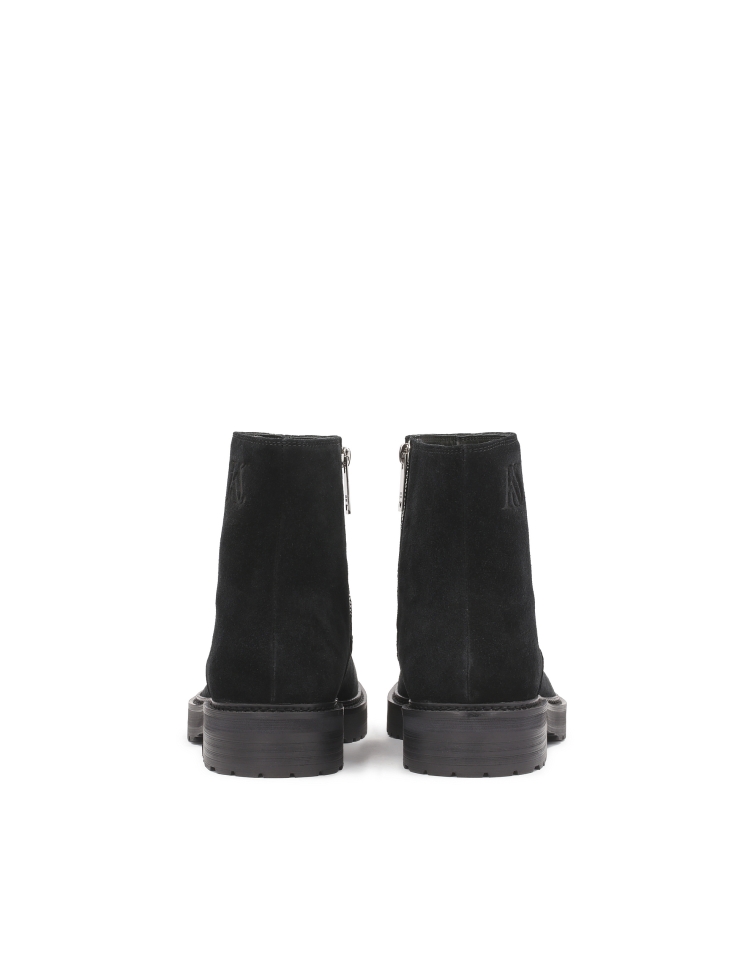 Men's suede boots in black color  KS CANRERTH