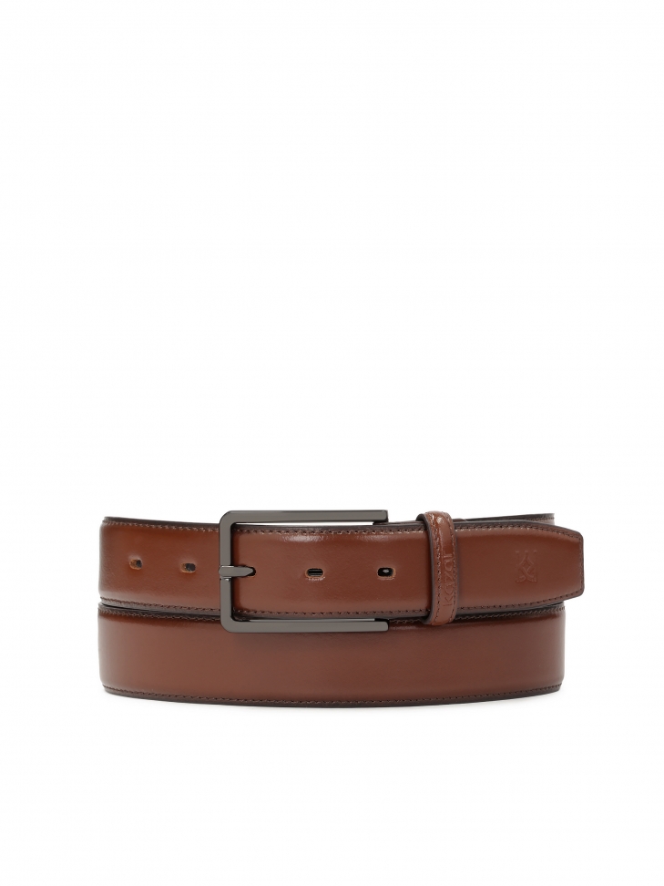 Brown men's formal belt SORROSS