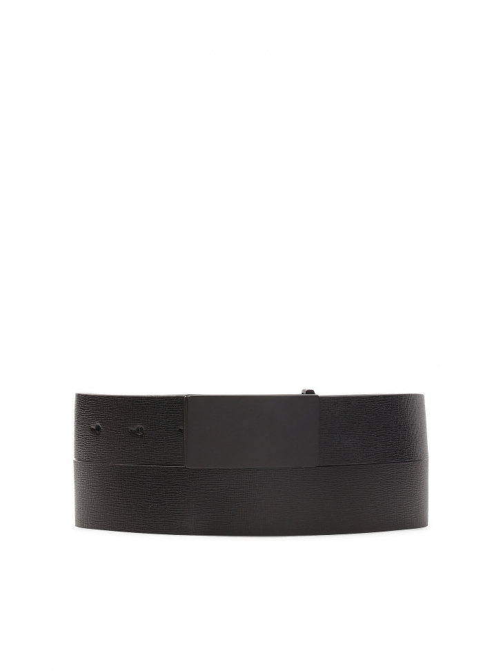 Black belt with matte black buckle  RACUV