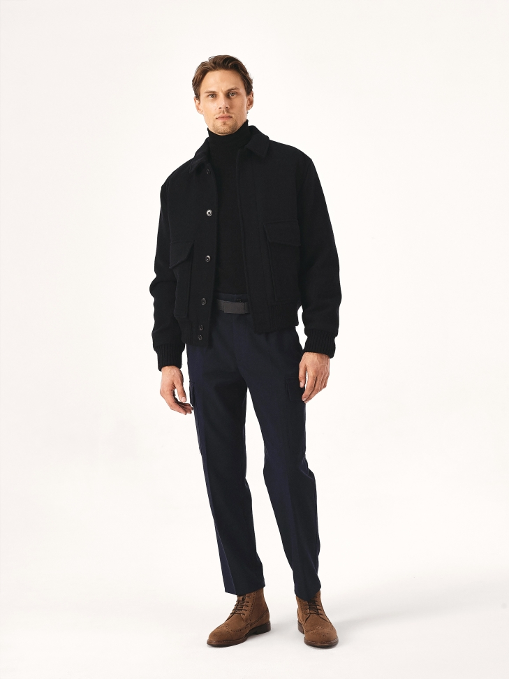 Black belt with matte black buckle  RACUV