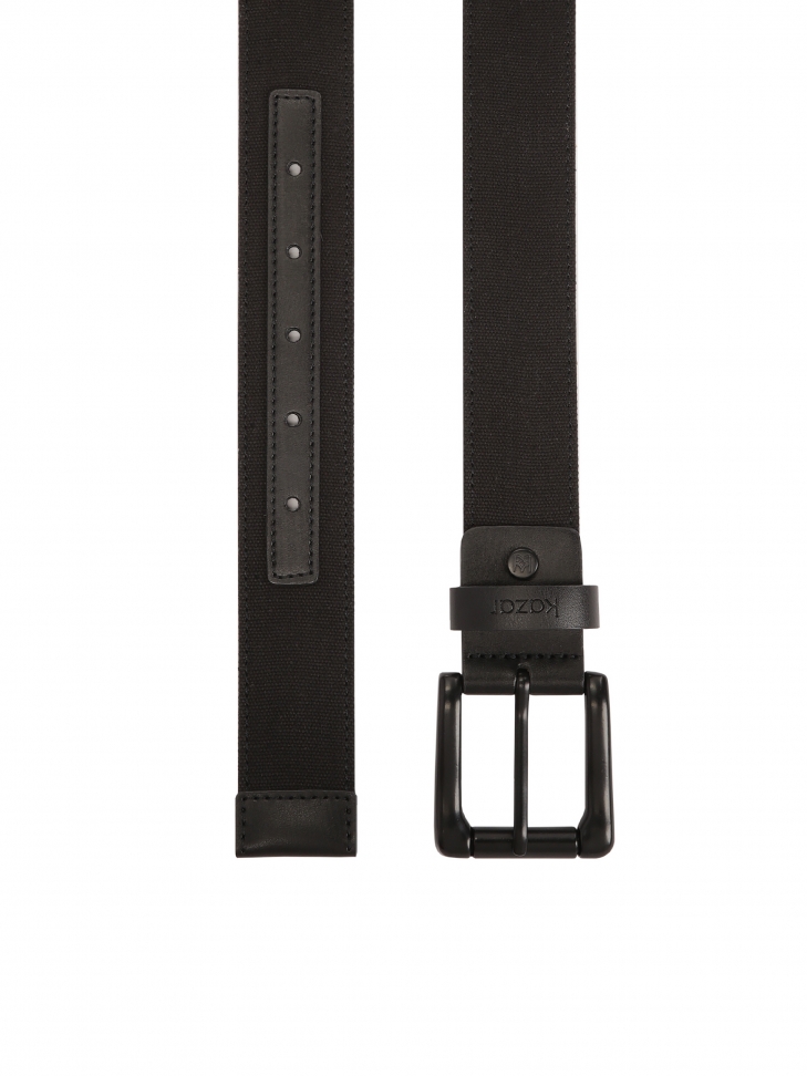 Black fabric belt IRENAUS