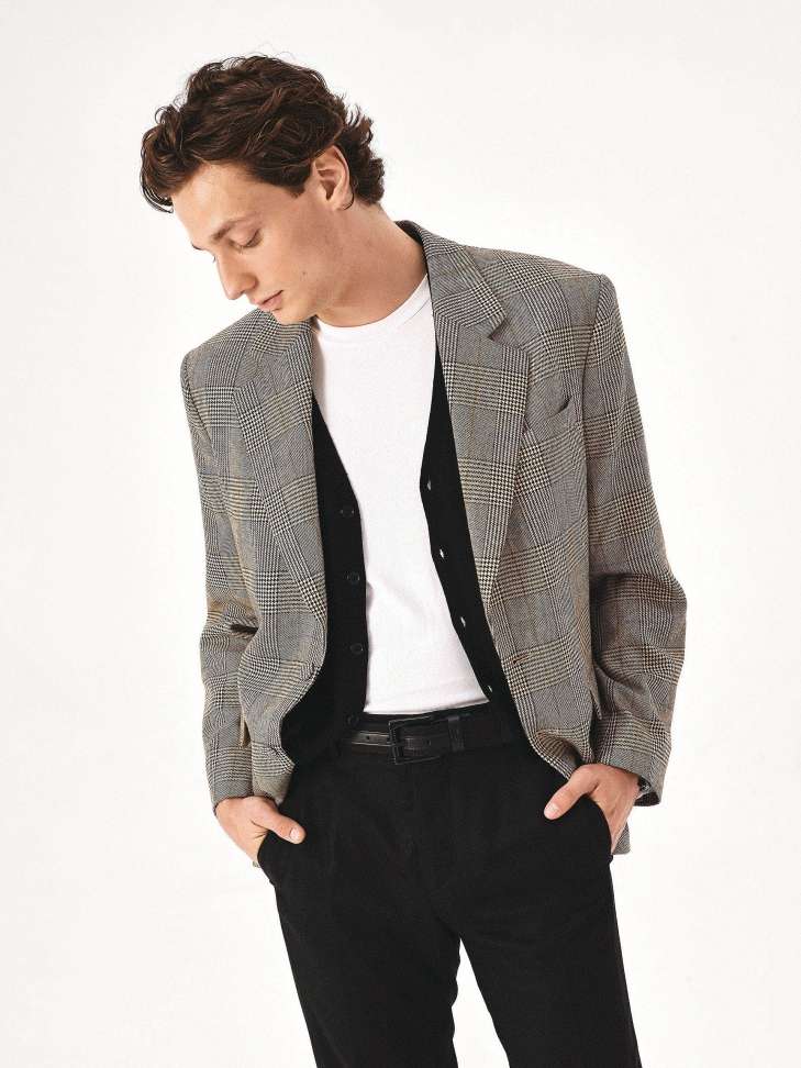 Black fabric belt IRENAUS