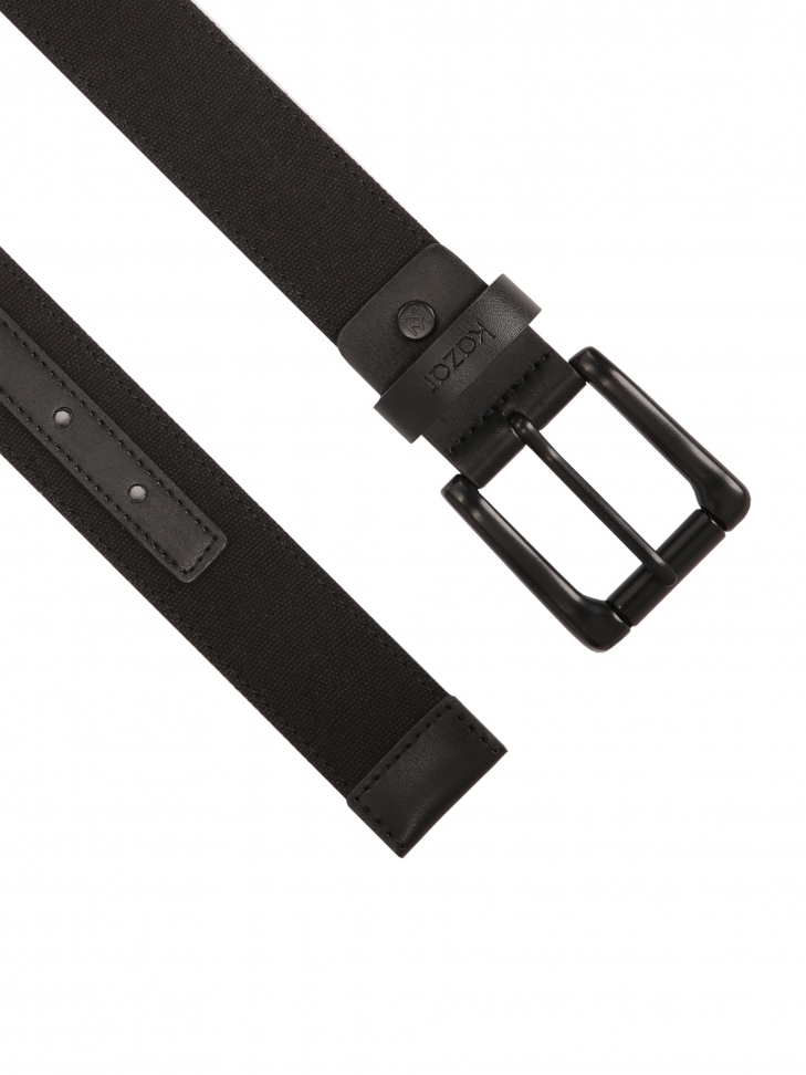 Black fabric belt IRENAUS