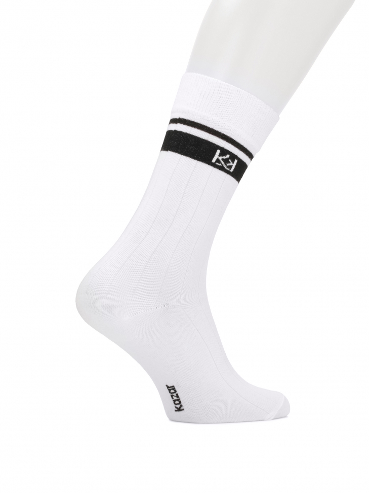 White cotton men's socks TRIEUX
