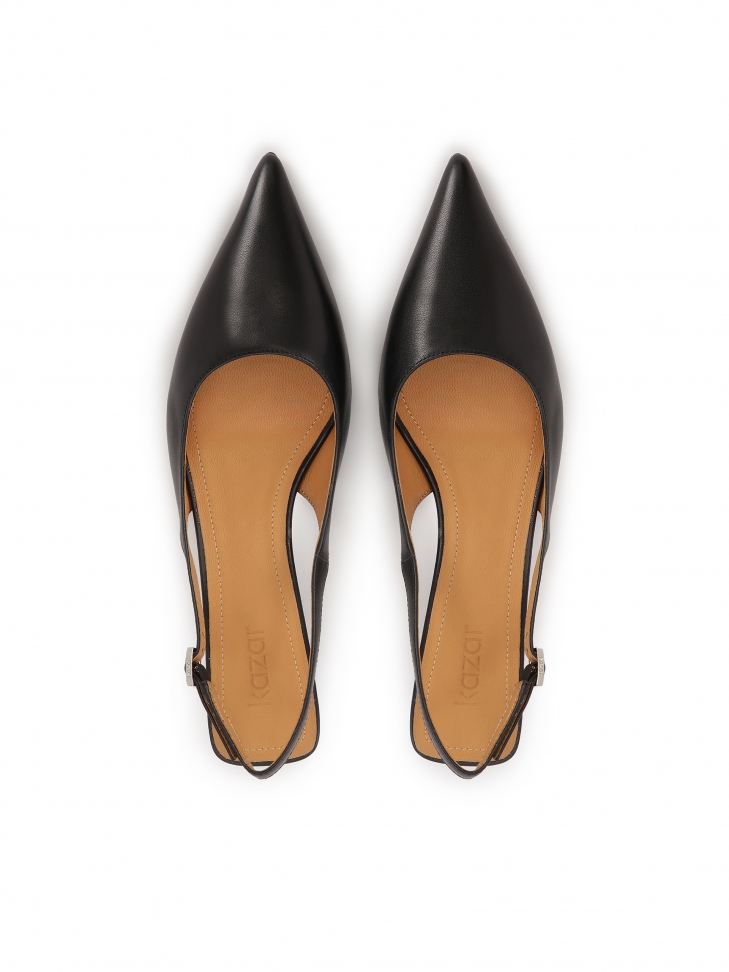 Black slingback pumps BRIA