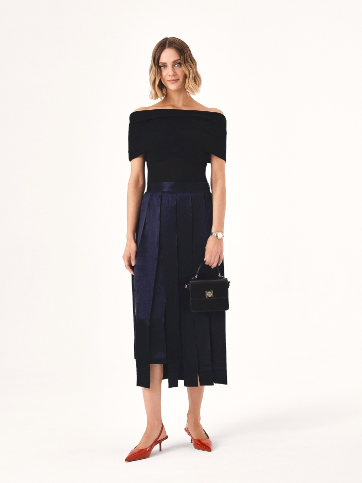 Red patent leather pumps with exposed heel BRIA