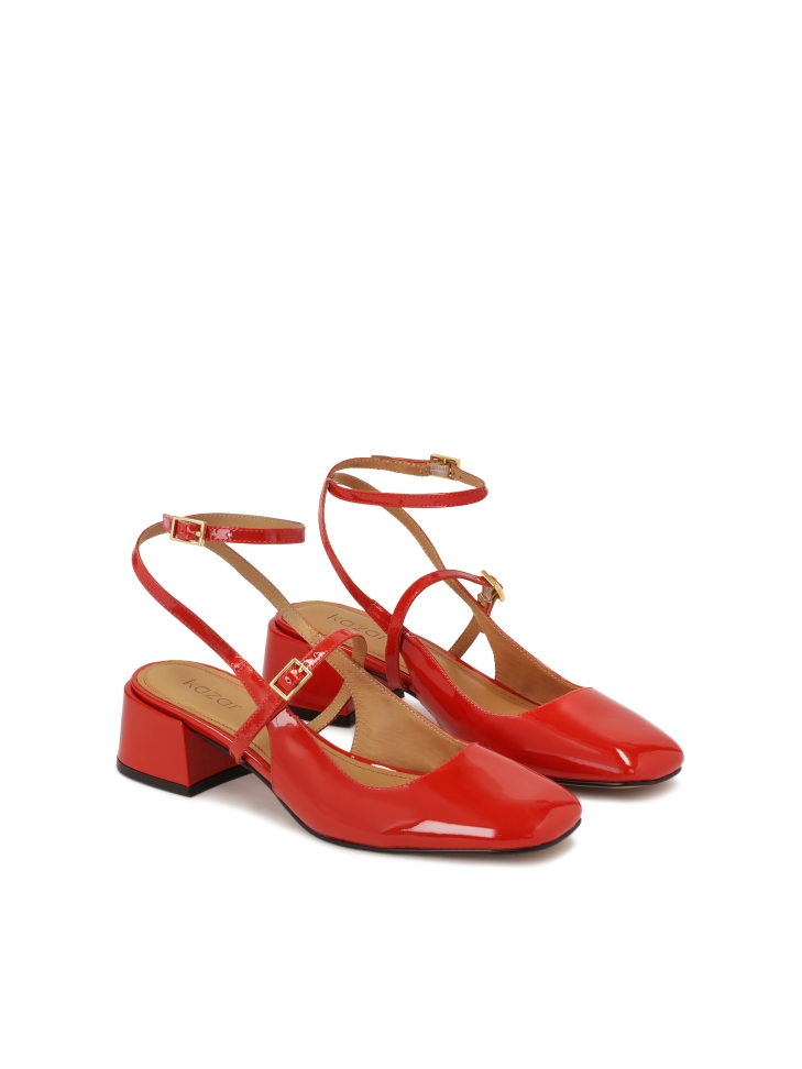 Patent leather red pumps MARIANA