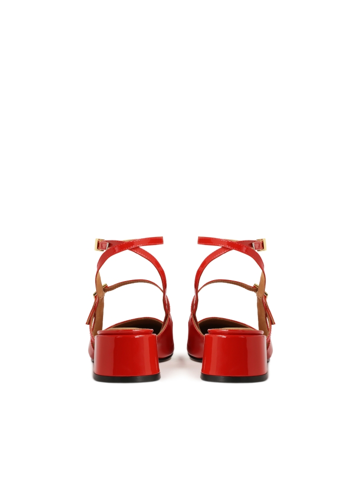Patent leather red pumps MARIANA