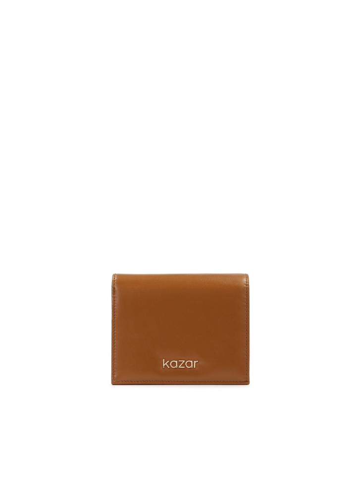 Small light brown leather wallet VISTA