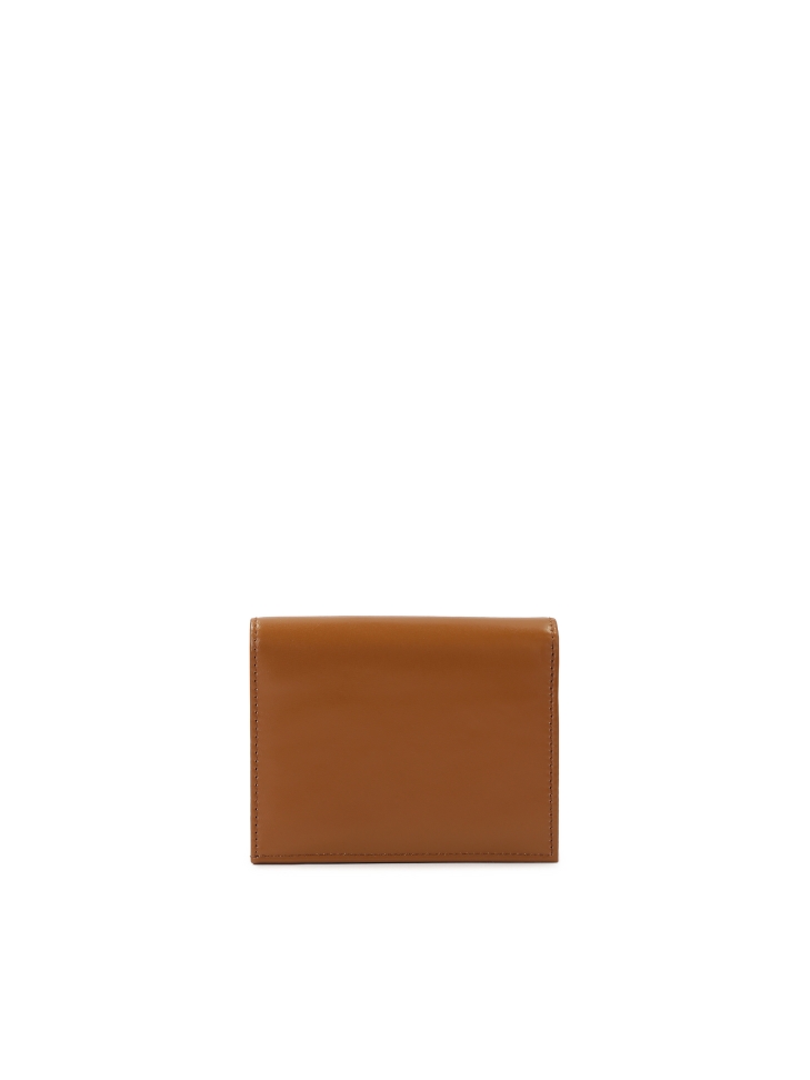 Small light brown leather wallet VISTA