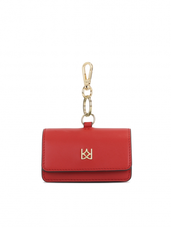 Red key case with snap hook  ARABELLA