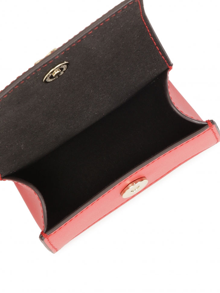 Red key case with snap hook  ARABELLA