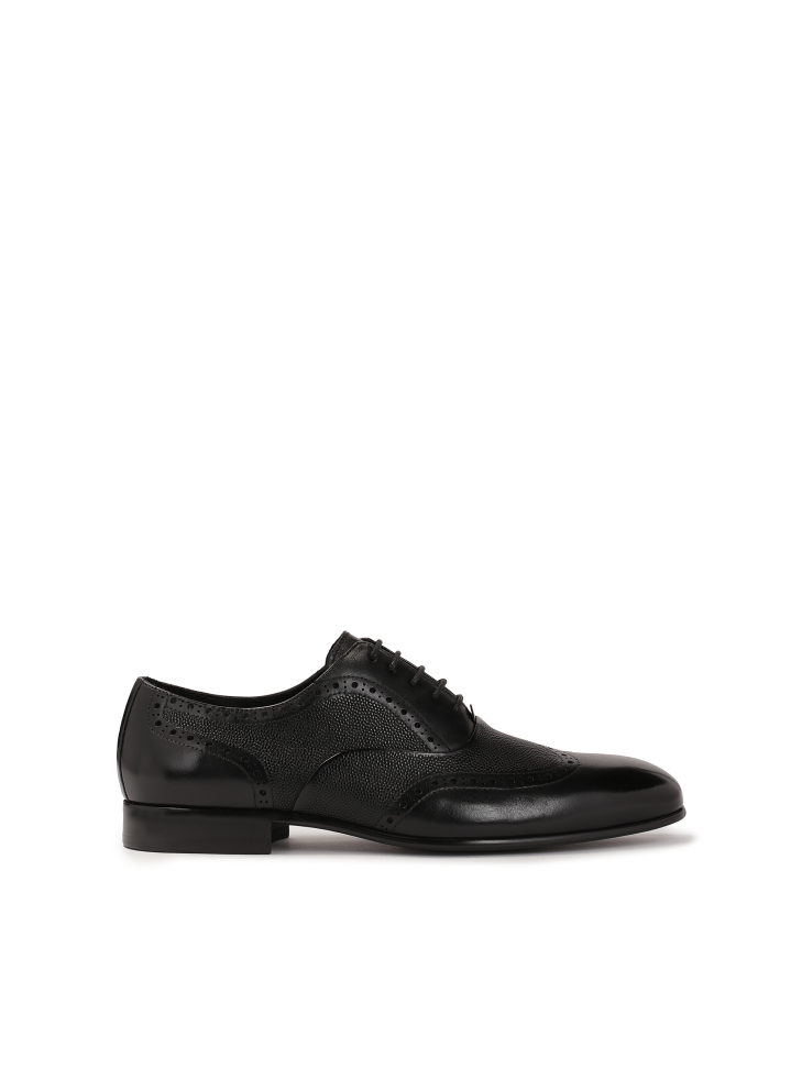 Elegant black oxfords with rosette decoration  JAZON