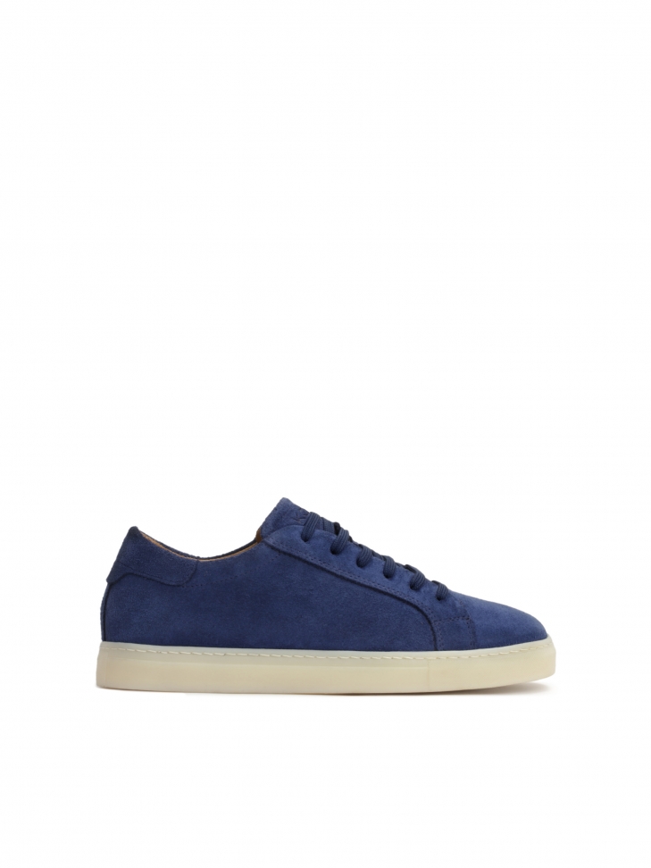 Navy blue suede leather sneakers CASPEROS