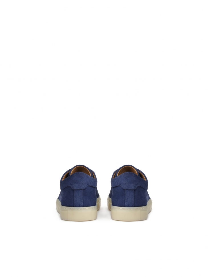 Navy blue suede leather sneakers CASPEROS