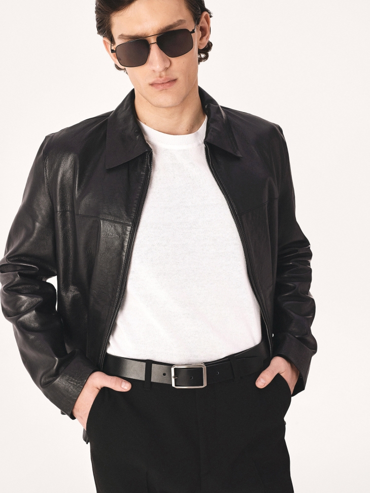 Minimalist black polarized glasses JULLIUSS