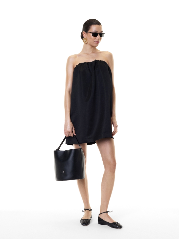 Black handbag with hand grip KS GLORIA 