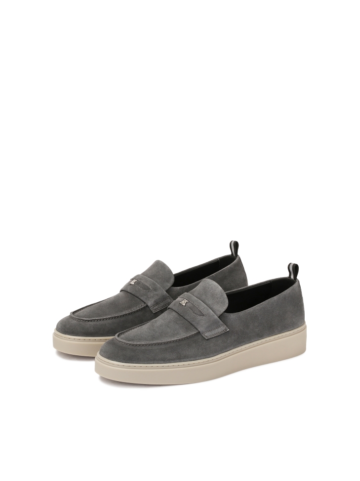 Suede sneakers with slip-on upper KS ETIENNE