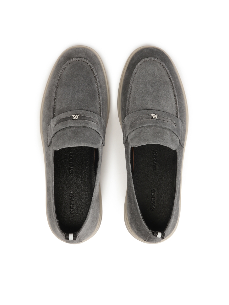 Suede sneakers with slip-on upper KS ETIENNE