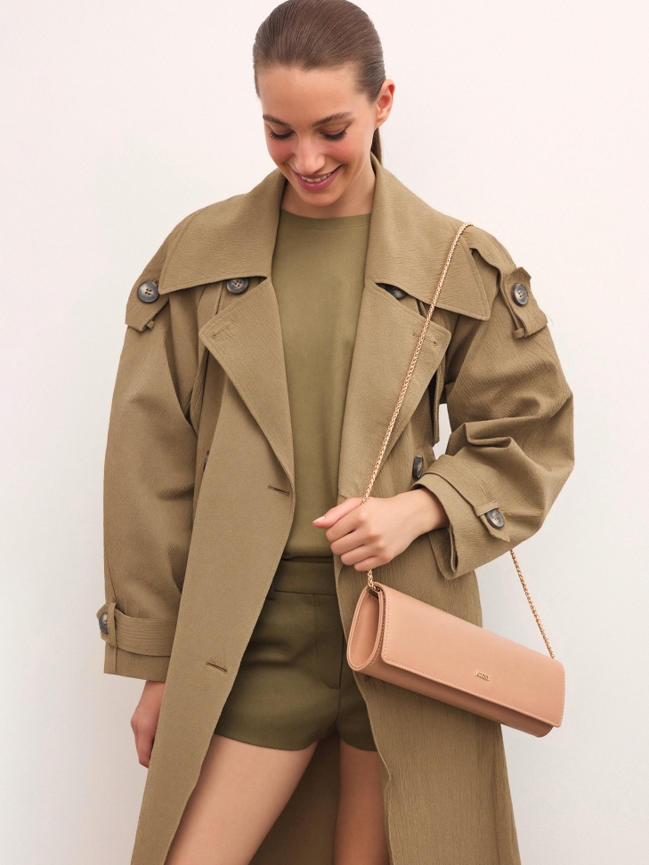 Leather oblong occasion bag VIVIENNE