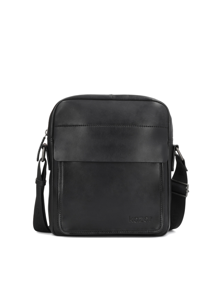 Black men's shoulder bag FABIANN