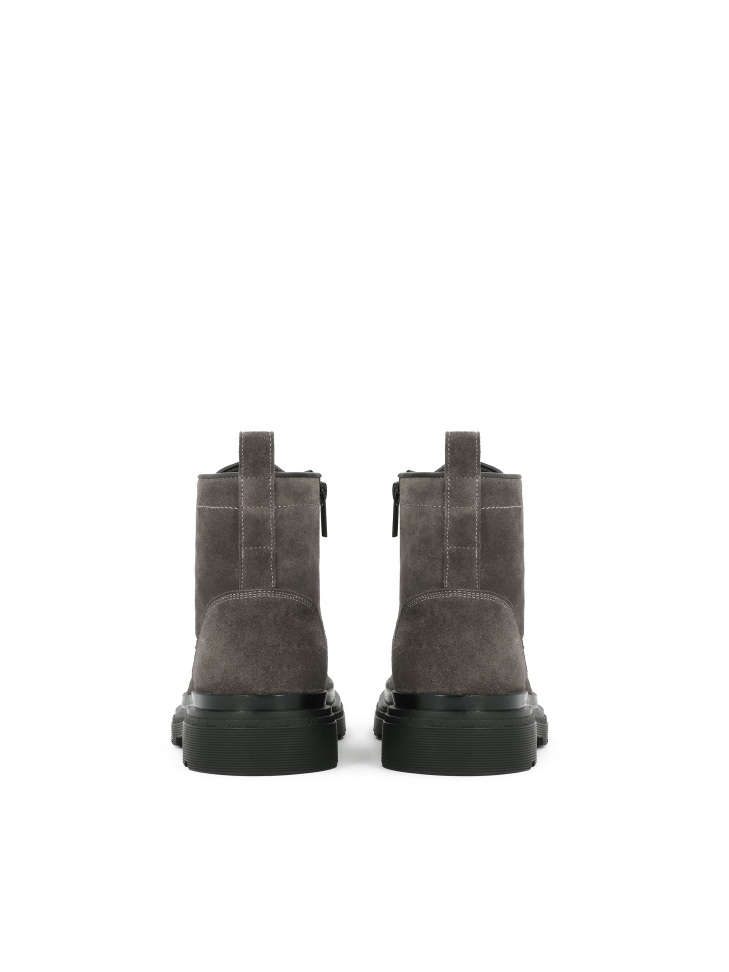 Men's taupe-colored suede boots SAMUELO