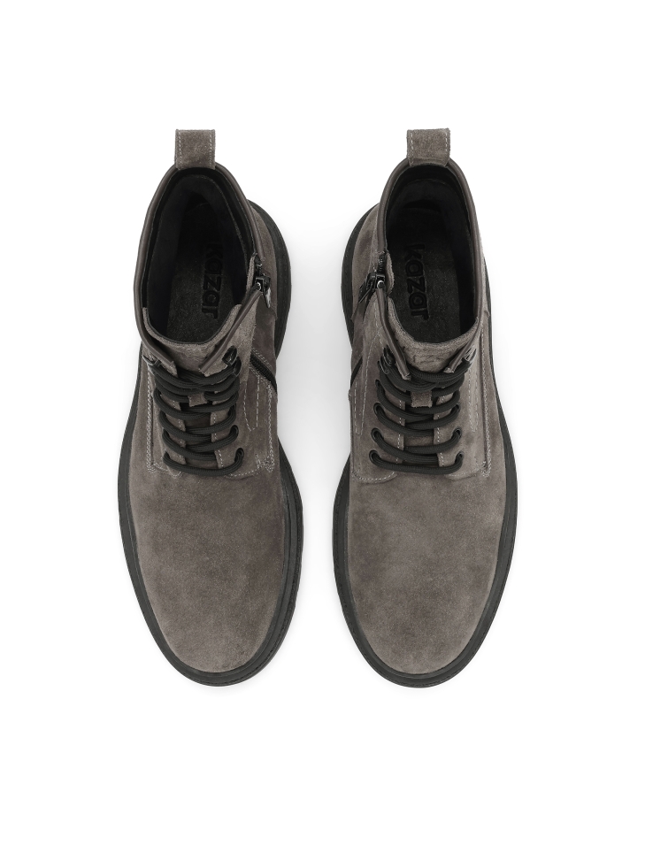 Men's taupe-colored suede boots SAMUELO