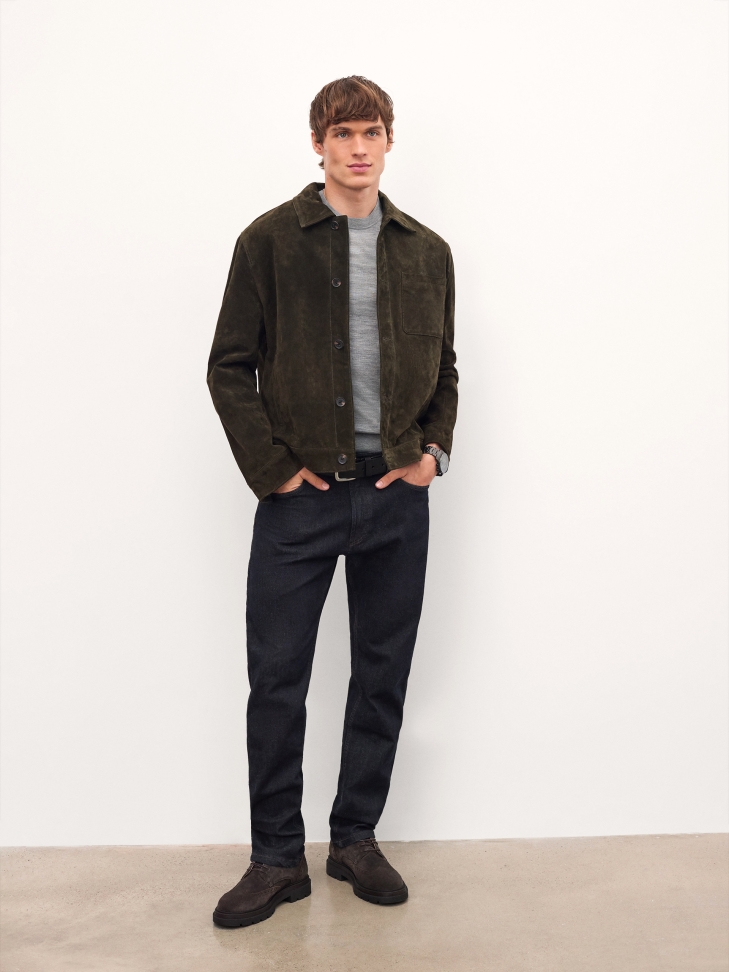 Brown derby shoes with rosette decoration ADAN