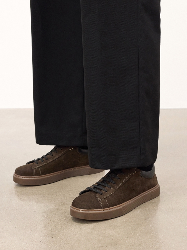 Khaki suede sneakers  SILVAN