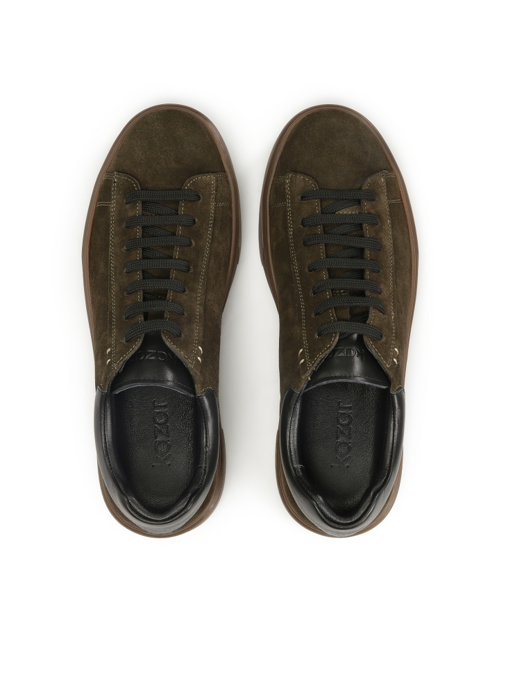Khaki suede sneakers  SILVAN