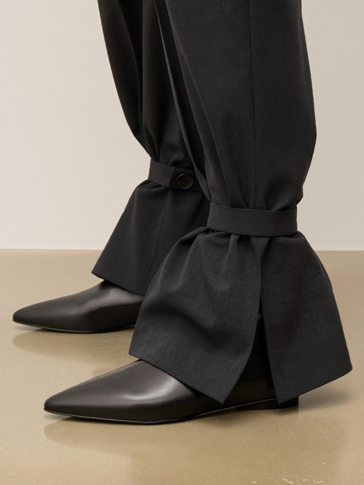 Flat boots with zipper KS AMIENS