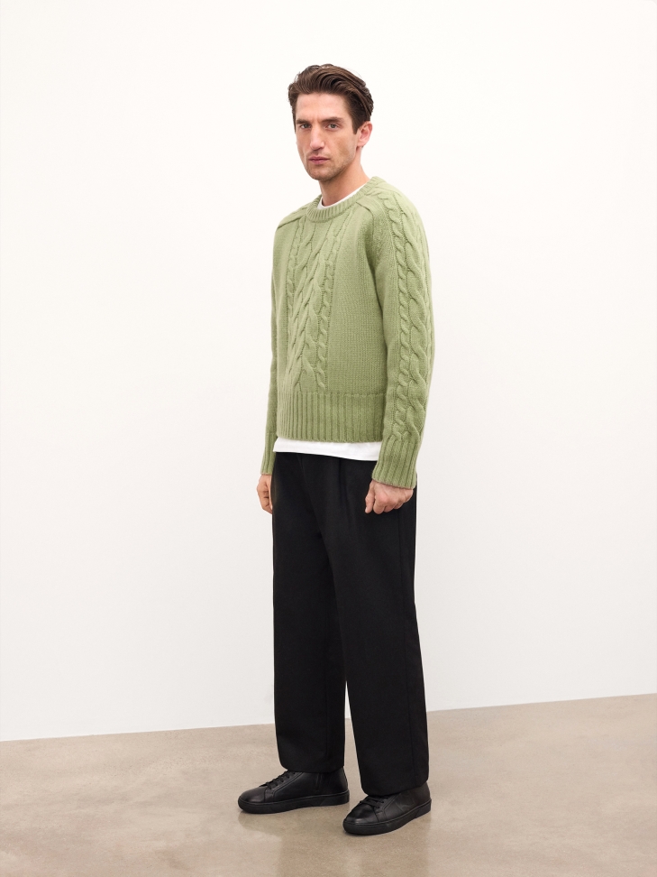 Black natural leather ankle sneakers with embossed logo AUGUSTINNO