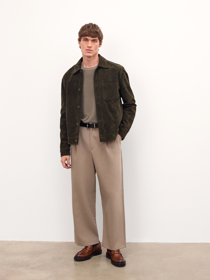 Brown loafers on a thicker sole CAMILIO