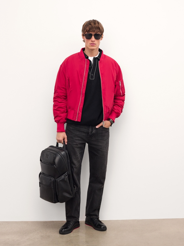 Lace-up high leather sneakers LENNART