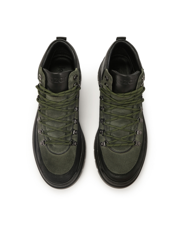 Two-tone suede boots TADEUSS