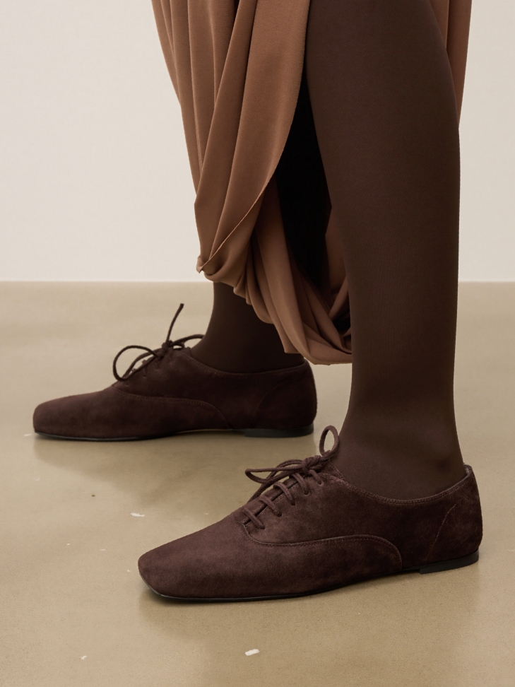 Dark brown shoes with low upper KS LORIENT